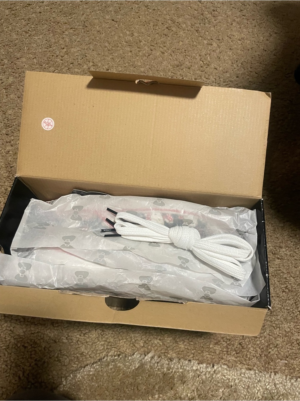 Vans Hello Kitty Black Canvas Sneakers with Red Details - Picture 3 of 8